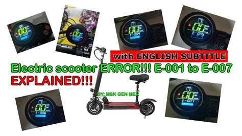 3) Green LED on the main scooter controller. . Kcq electric scooter error codes
